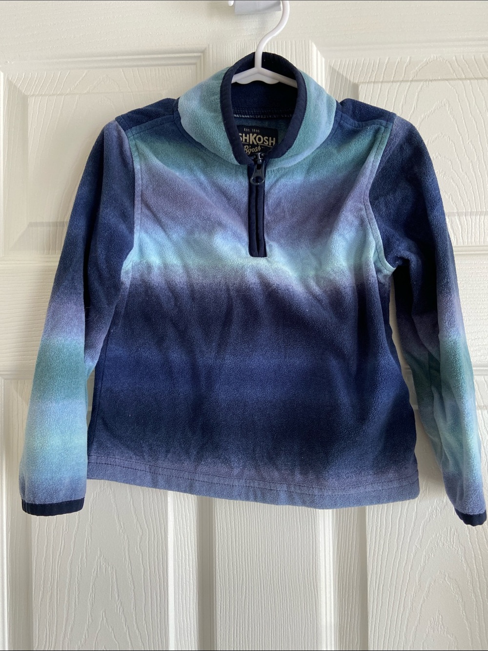 OshKosh B'gosh Navy Teal Ombre Half-Zip Pullover
